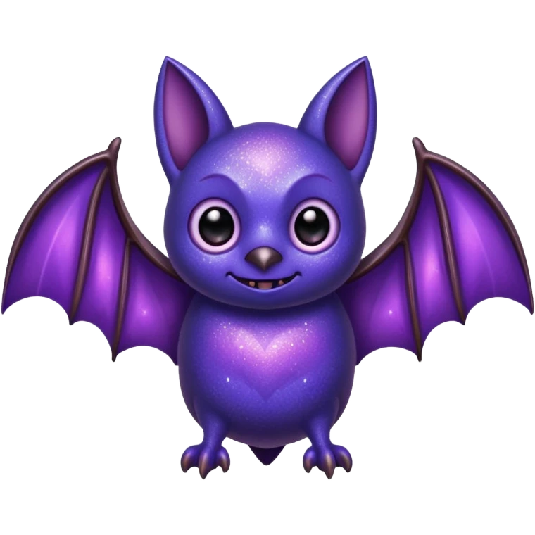 glitter purple bat emoji