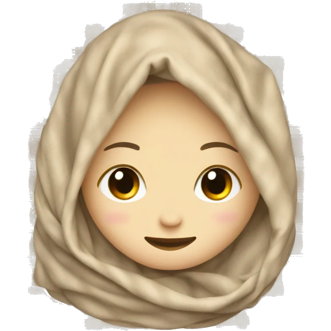 Beige clean girl folded plaid blanket  emoji