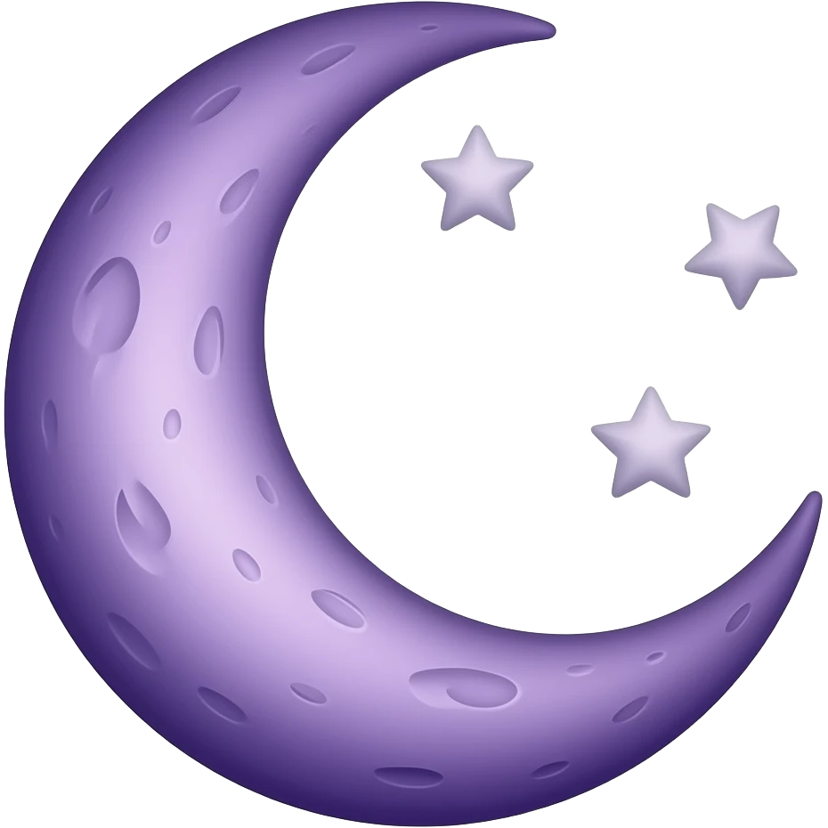 The purple cresent moon emoji This is the brand emoji for NSOMNIA Sleep it will go before "NSOMNIA" emoji