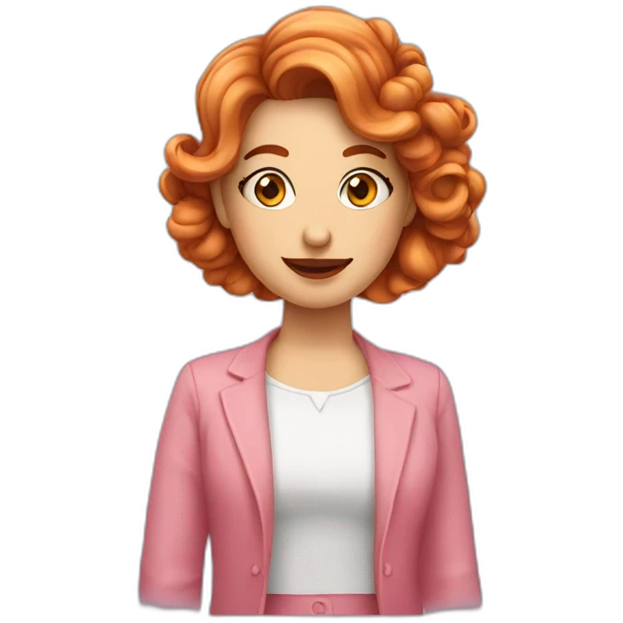 Rosa haare- Zigarette- schnell reden emoji