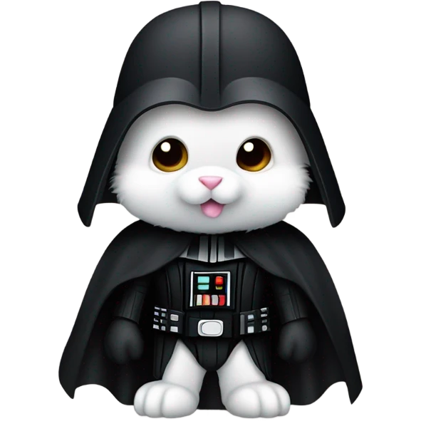 Darth Vader as a rabbit emoji
