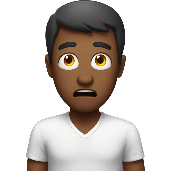 scared man emoji