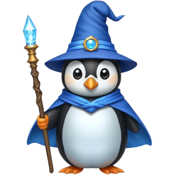 Penguin Wizard emoji