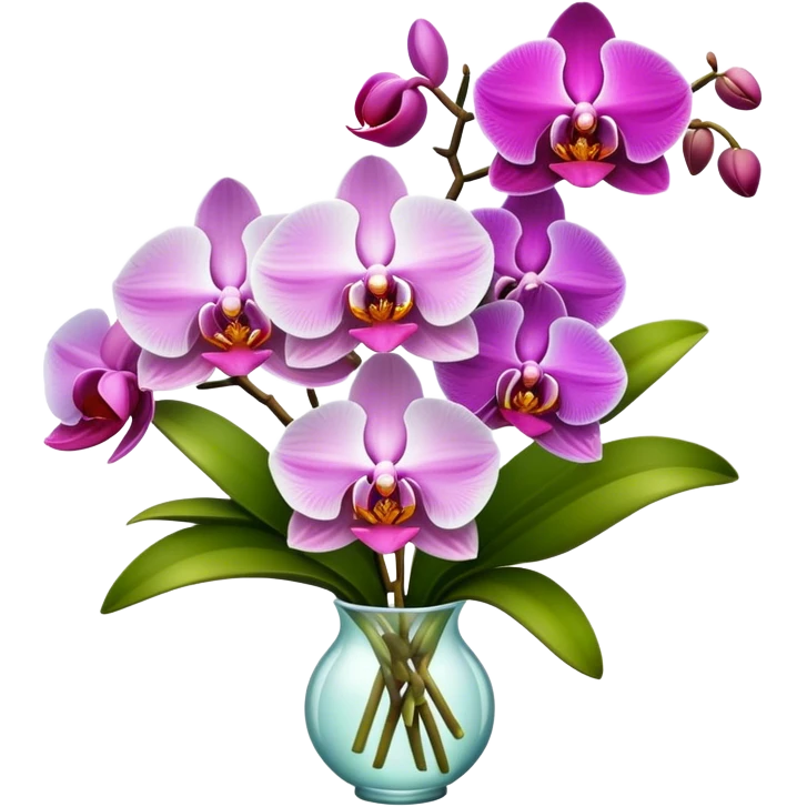 a bouquet of orchids  emoji