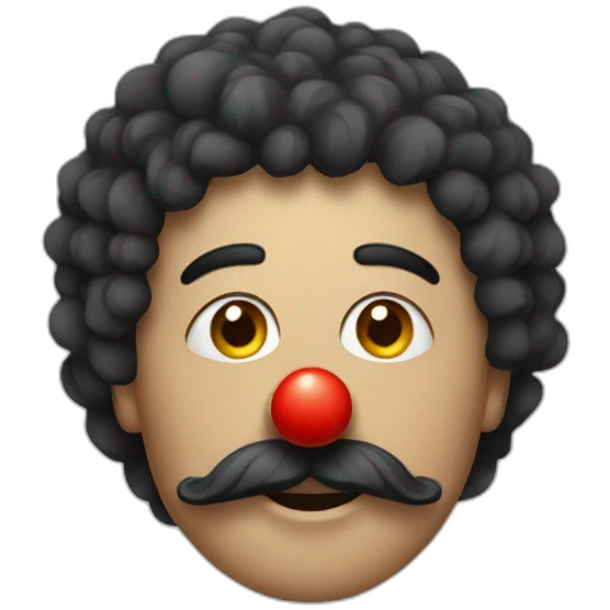 Armenian with a clown nose emoji