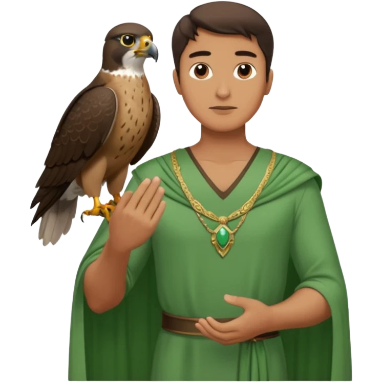Falconer , different man and different dresses. emoji