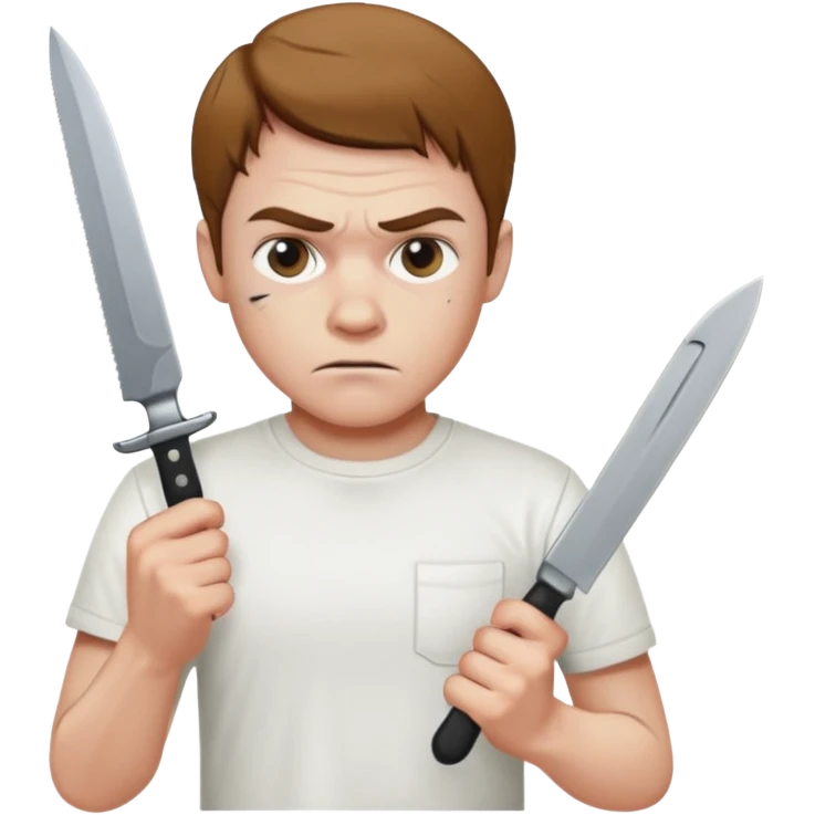Que Dexter este con un cuchillo emoji