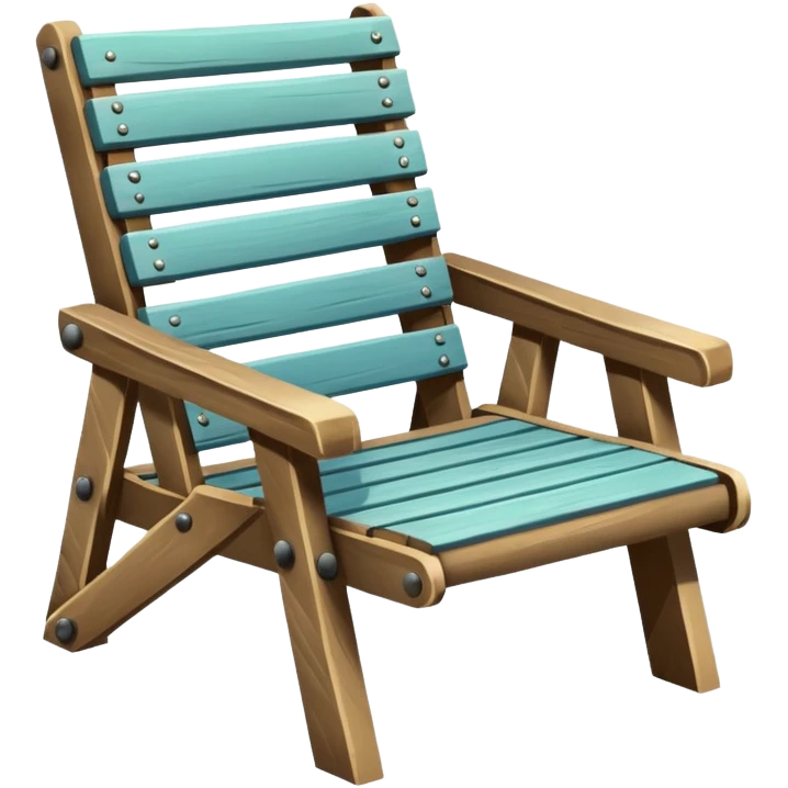 park chair in city park emoji