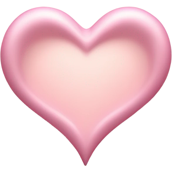 light pink heart  emoji