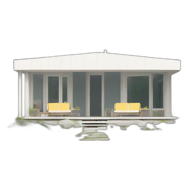 scandinavian modern summer house front emoji
