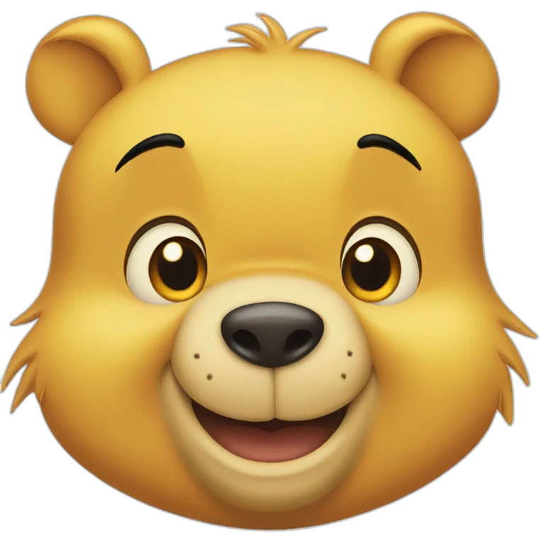 winnie the pooh face emoji