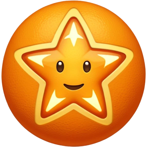 5 orange star emoji