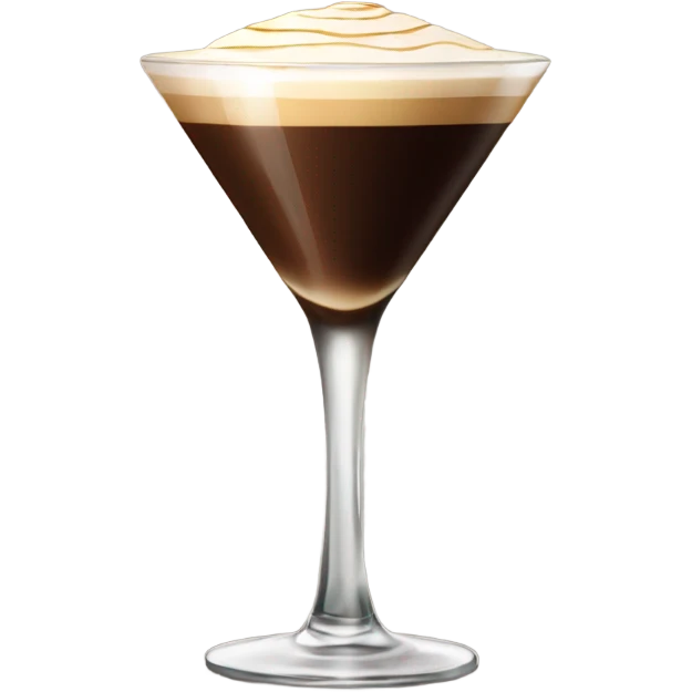 Espresso martini  in tall glass emoji