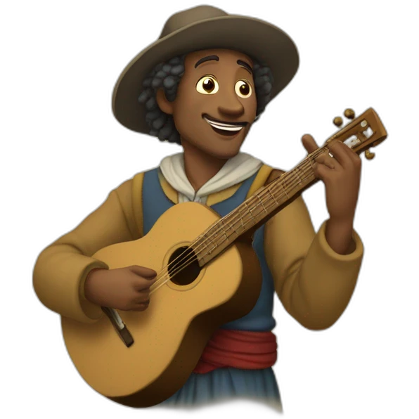 Troubadour du moyen âge  emoji