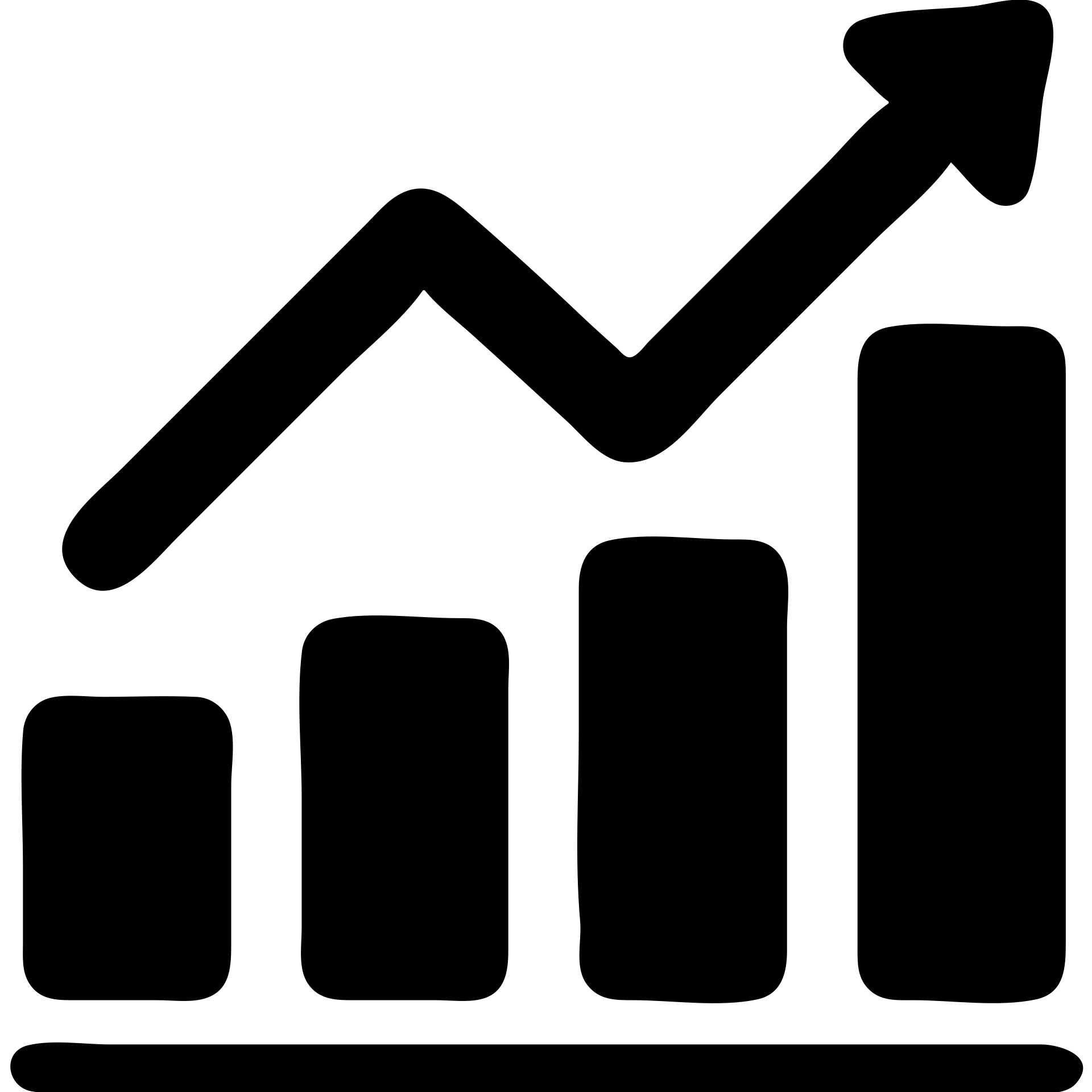 minimalist solid filled graph icon emoji