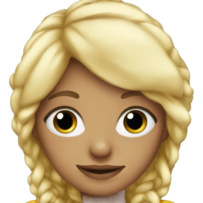 Blonde girl in a New Year's costume emoji