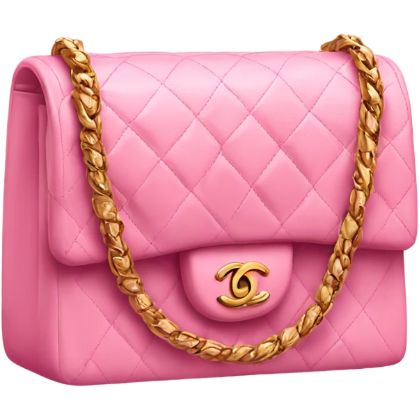 chanel pink bag emoji