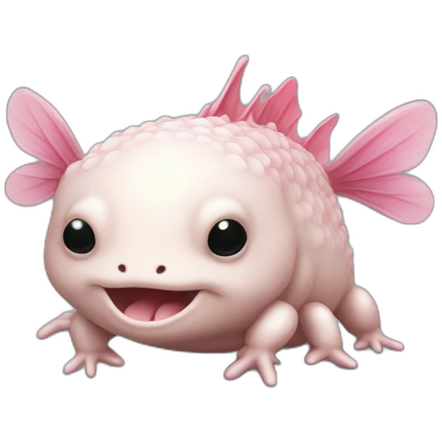 Axolotl qui boit de la vodka emoji