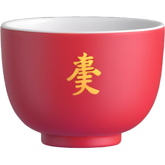 traditional Chinese tea cup with no handle, small porcelain cup emoji