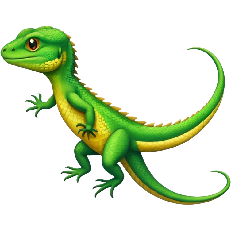 Lizard flying high  emoji