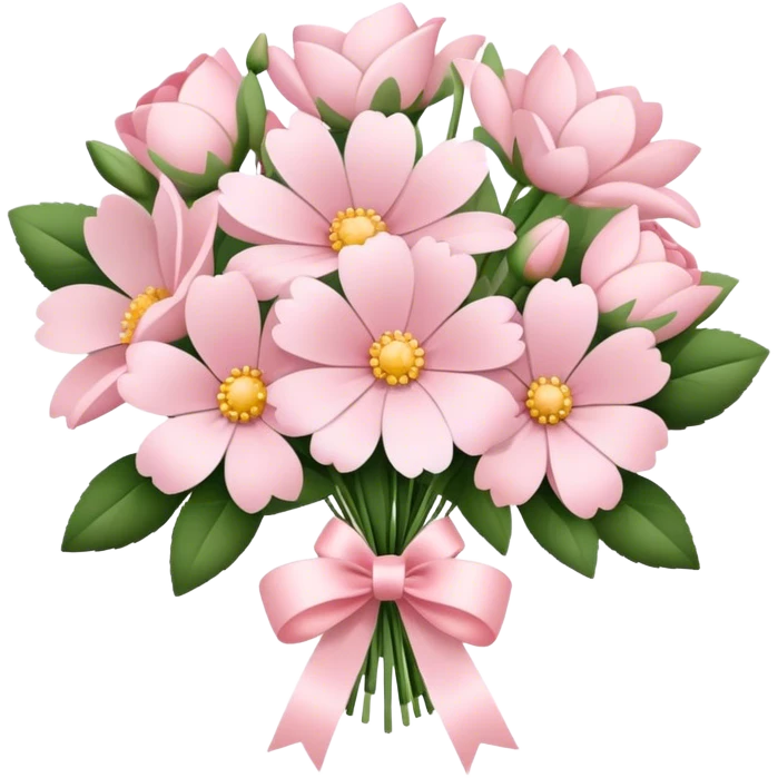 pale pink flower bouquet  emoji
