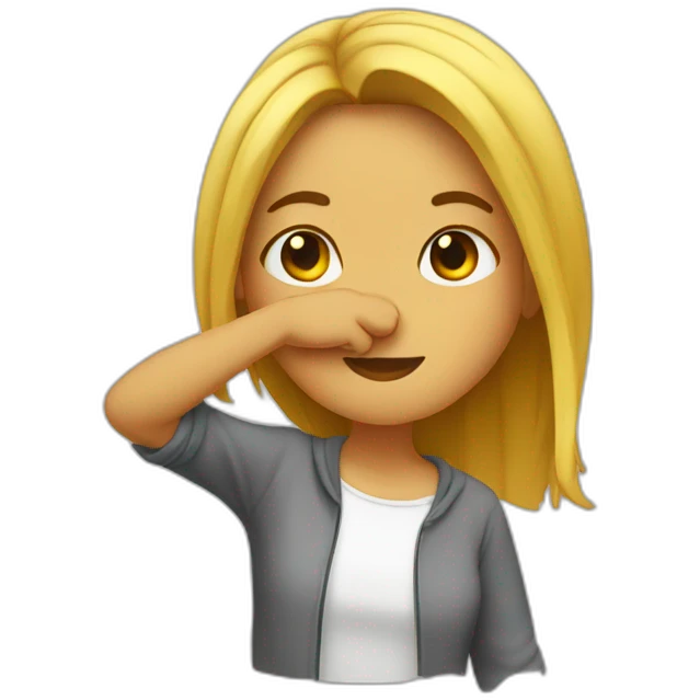 Fille qui dab emoji