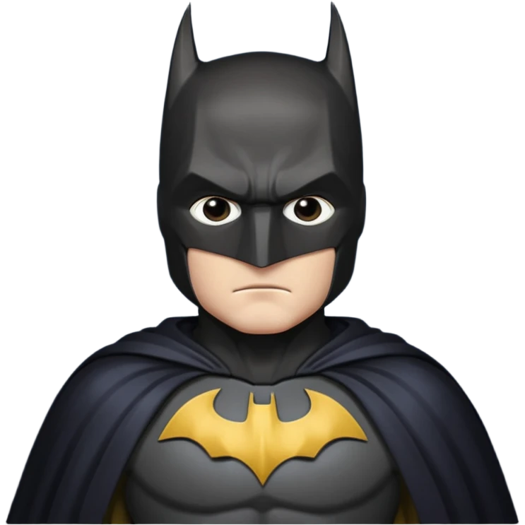 Batman in his caf emoji