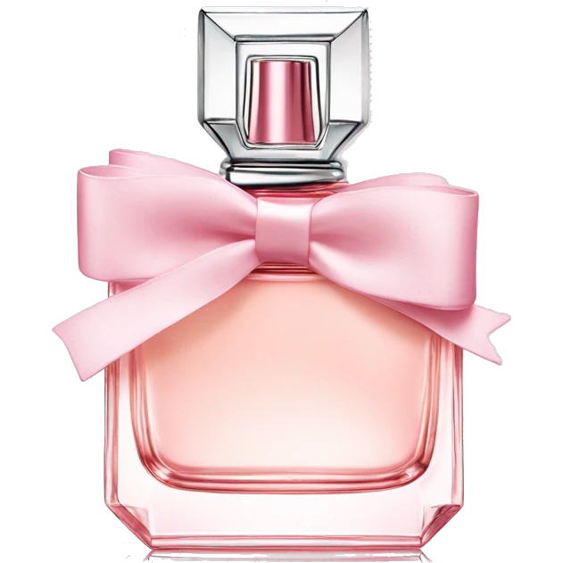 Light pink Miss Dior perfume with bow emoji