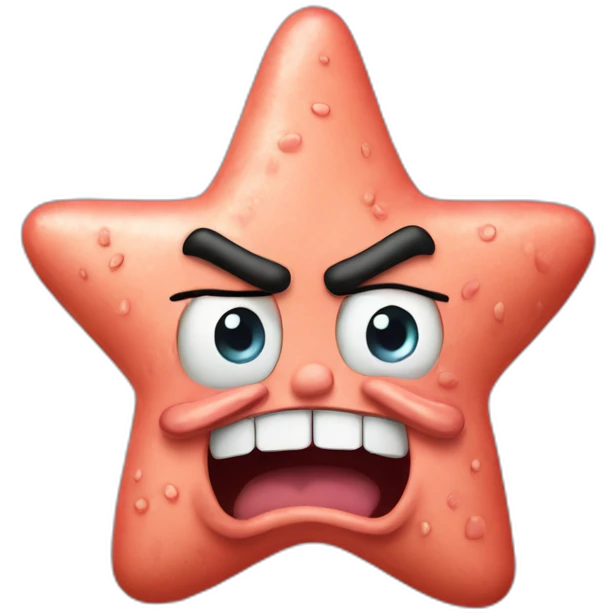 angry patrick star emoji