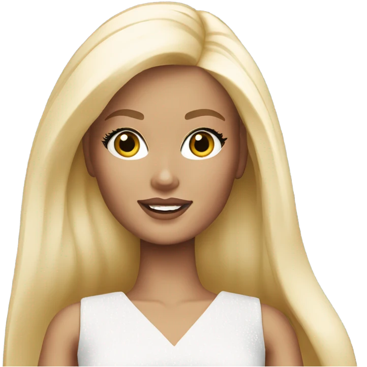 White Barbie emoji