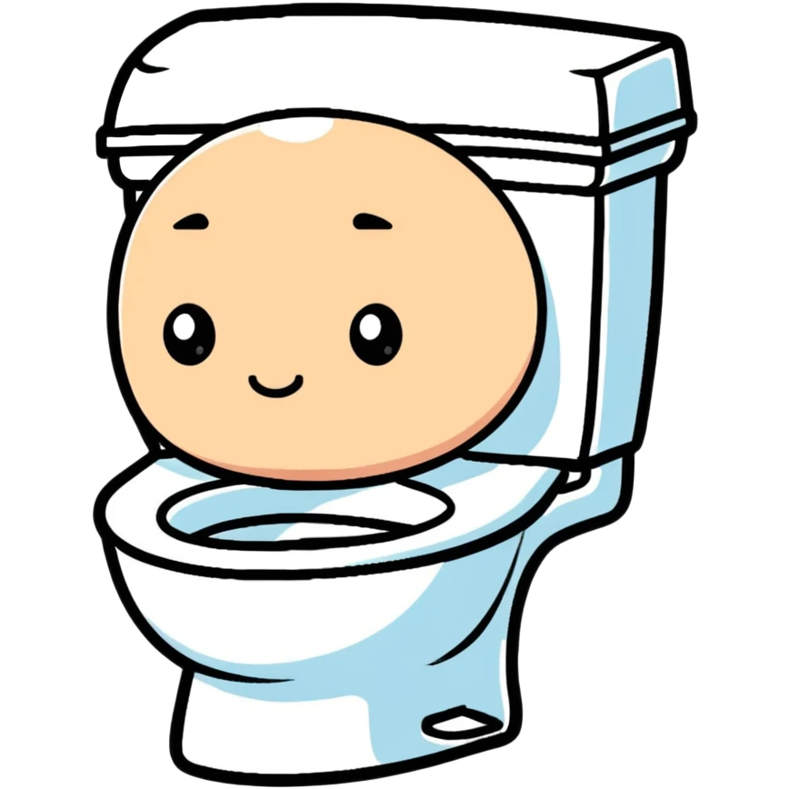 person with head in toilet bowl emoji