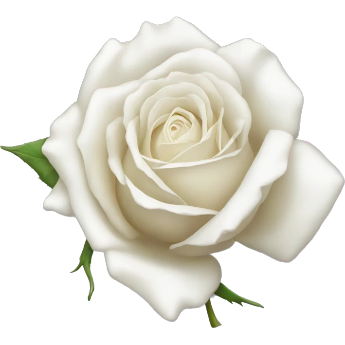 Wilted white rose emoji