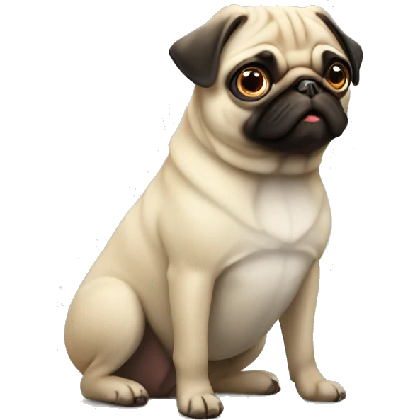 Mmm un pug emoji