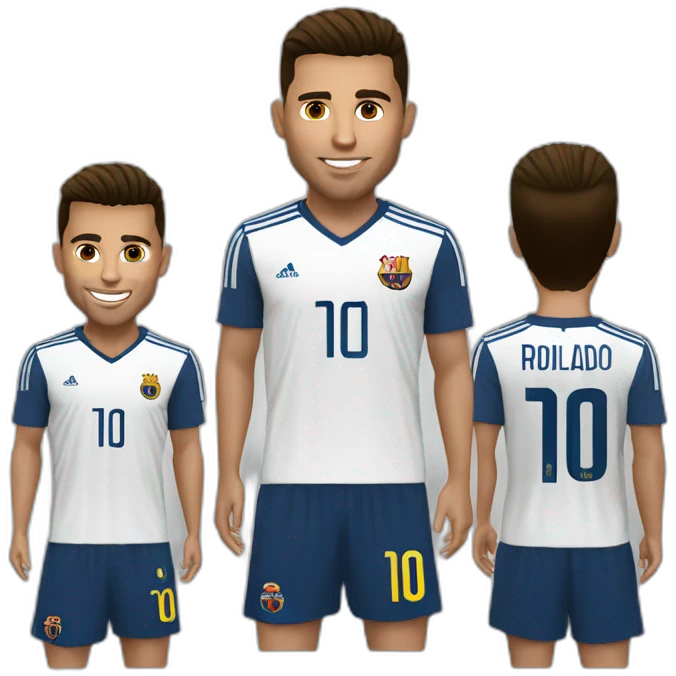 Ronaldo meilleur que messi emoji