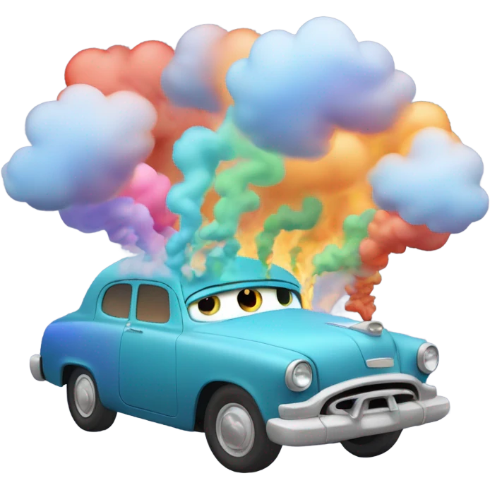 car that farts emoji