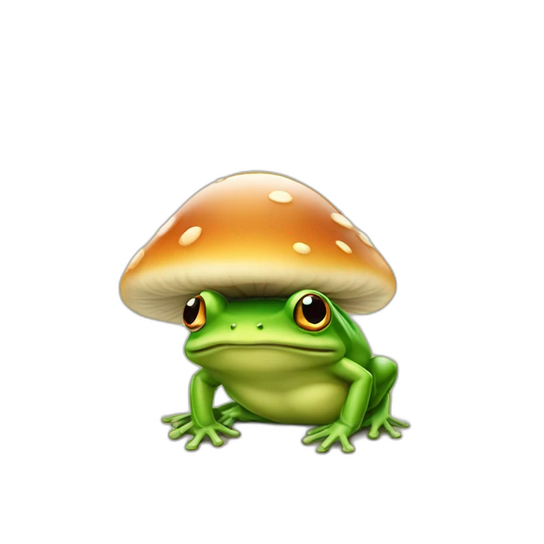 Grenouille et champignon emoji