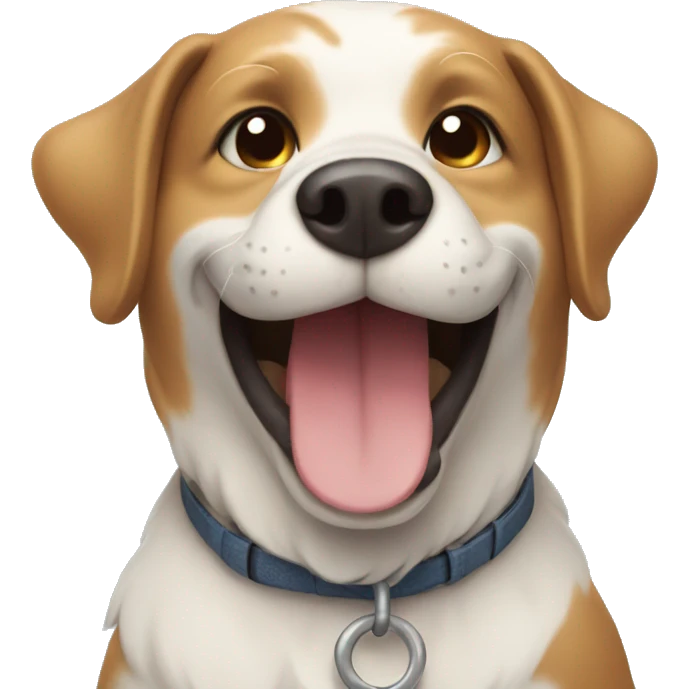 Dog smiling emoji