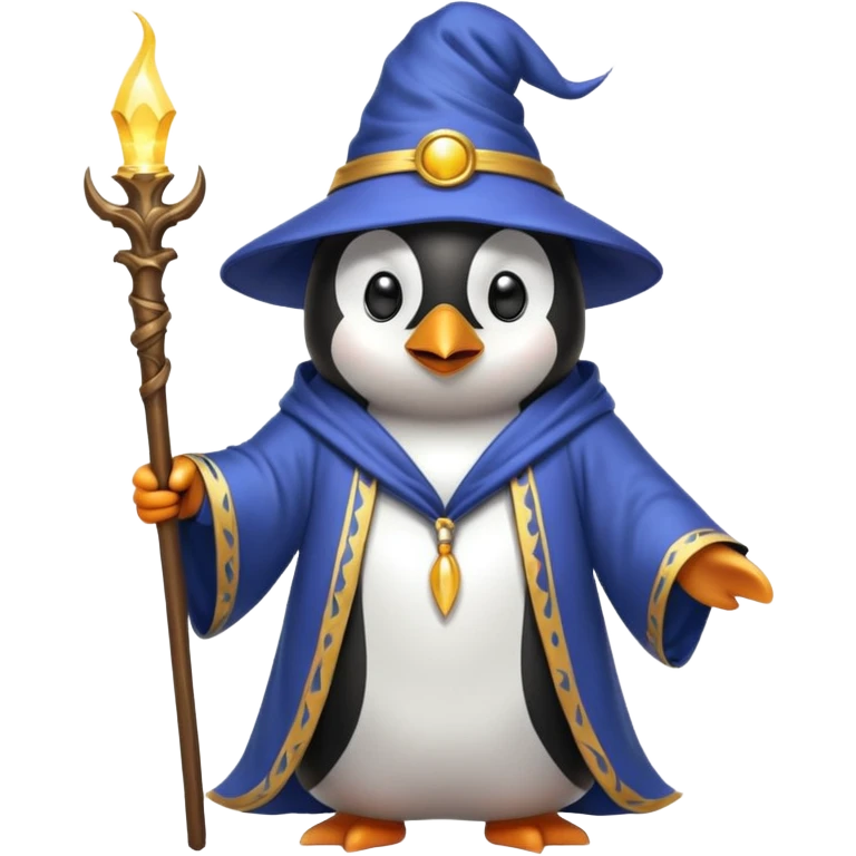 Penguin Wizard emoji
