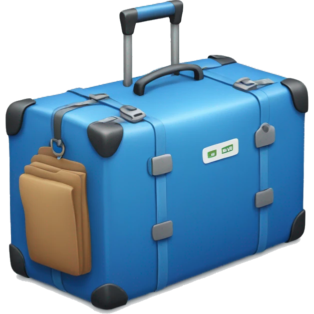 Blue baggage emoji