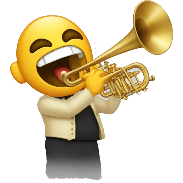 Gusano  tocando la trombon  emoji