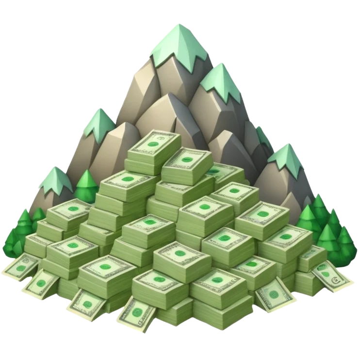 
MOUNTAIN OF BANKNOTES emoji