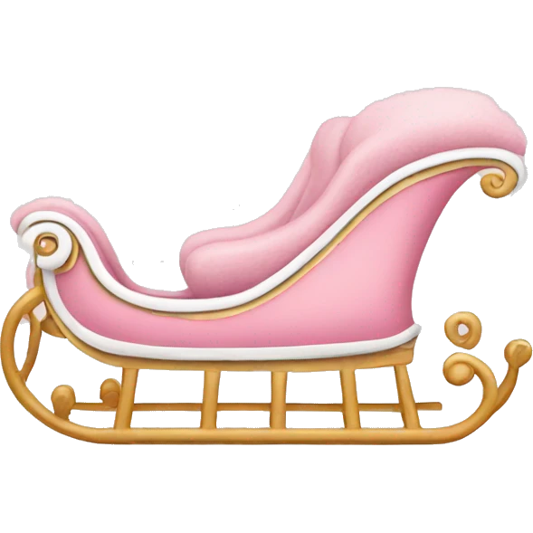light pink sleigh emoji