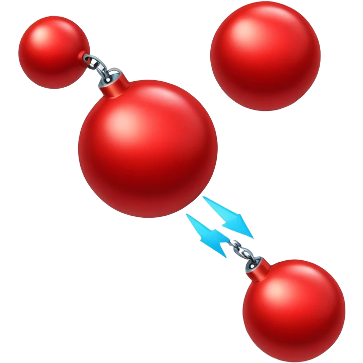 bright red bomb emoji