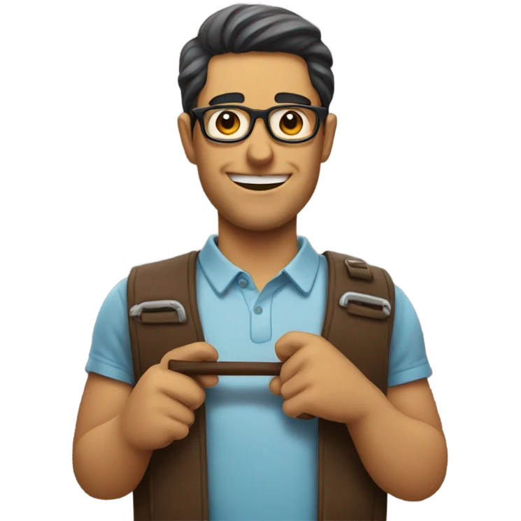 guy with geekbar emoji