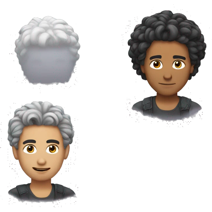kai cenat with albert einstine hair emoji
