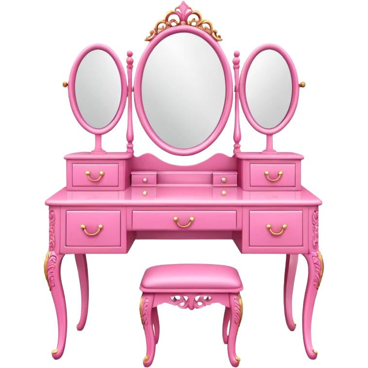 pink DRESSING TABLE emoji