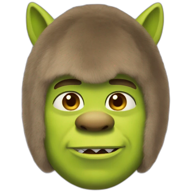 shrek with a cat costume emoji