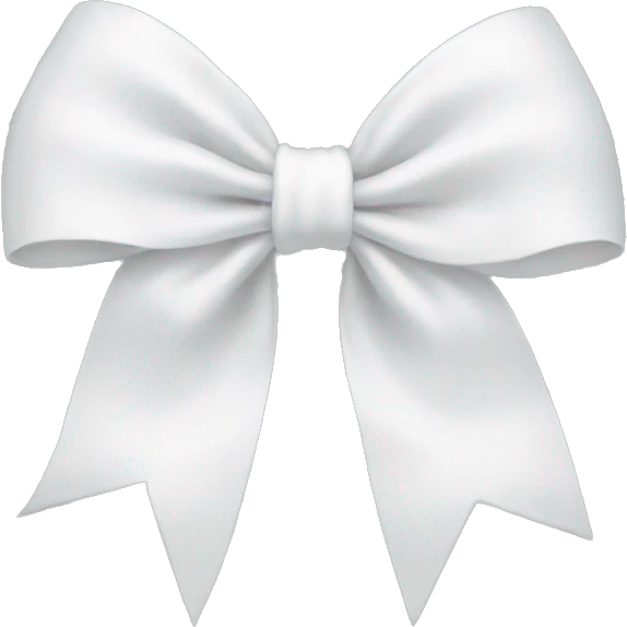 white bow emoji