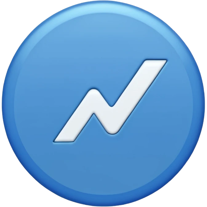 A blue Circle whith a white tick in the middle of the blue circle  emoji