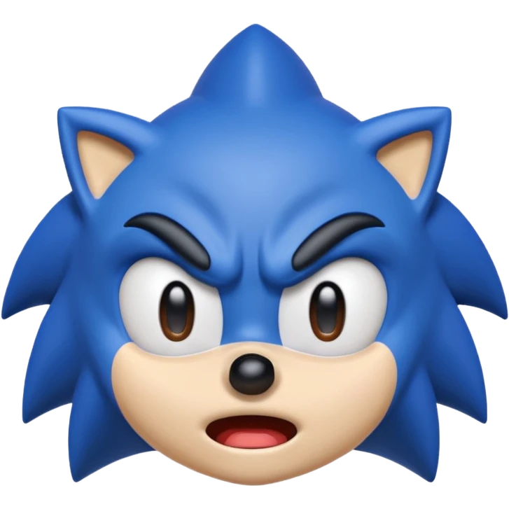 Sonic the hedgehog emoji that looks ugly and crying  emoji